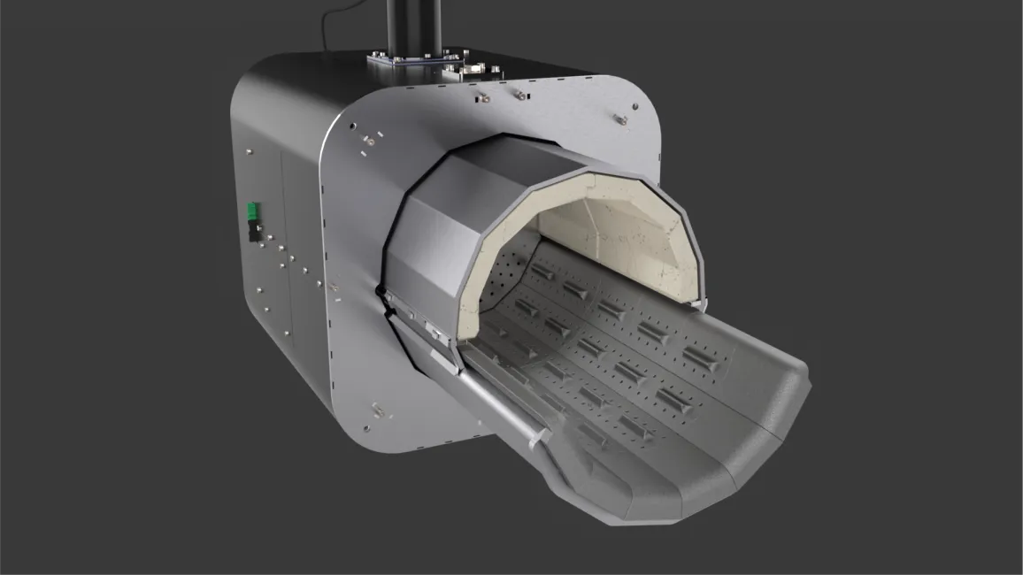 System Walking Grate w palniku PellasX ECOS Industrial - animacja rusztu